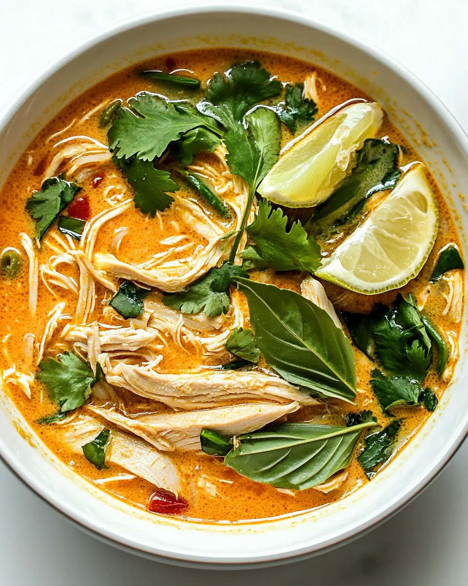 Tasty Easy Thai Chicken Curry Soup recipe photo