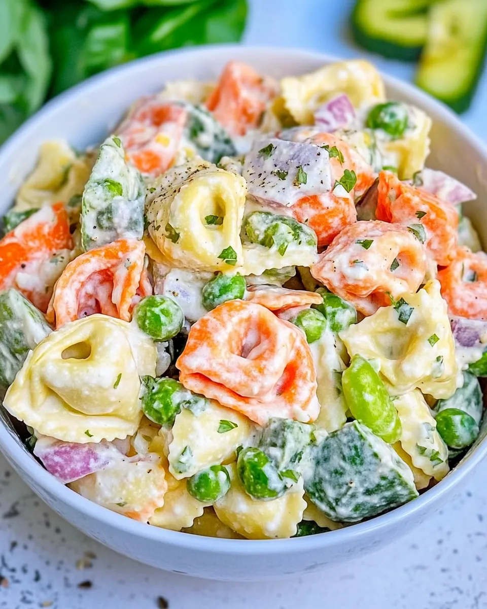 Classic Easy Tortellini Salad image