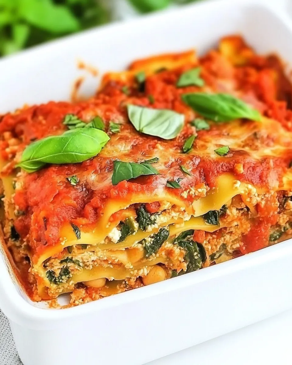 Classic Easy Vegan Lasagna with Chickpea Ricotta recipe photo