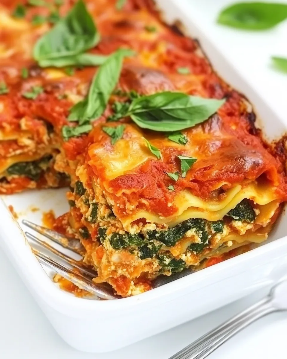 Amazing Easy Vegan Lasagna with Chickpea Ricotta shot