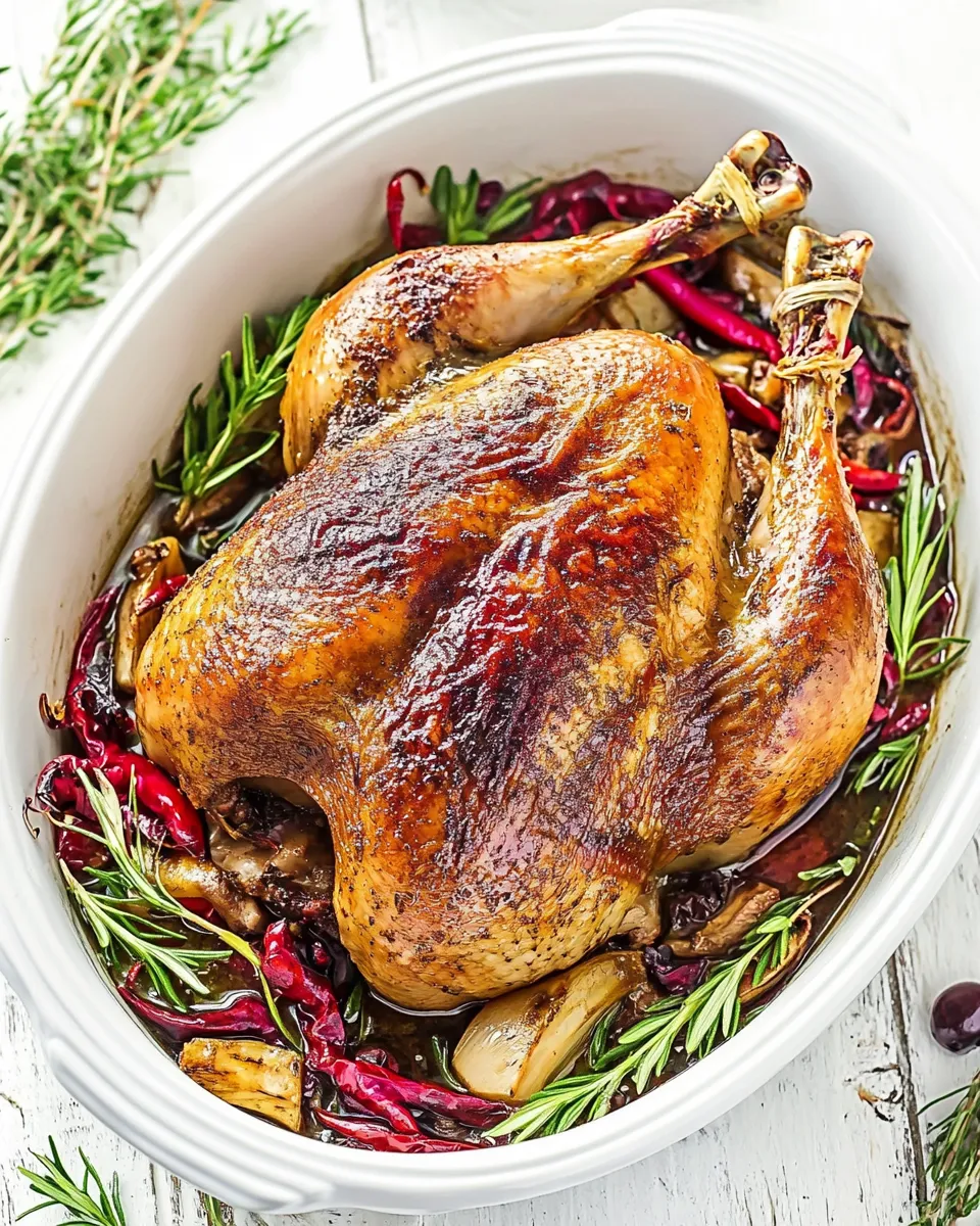 Homemade Easy Whole Chicken in a Crockpot photo