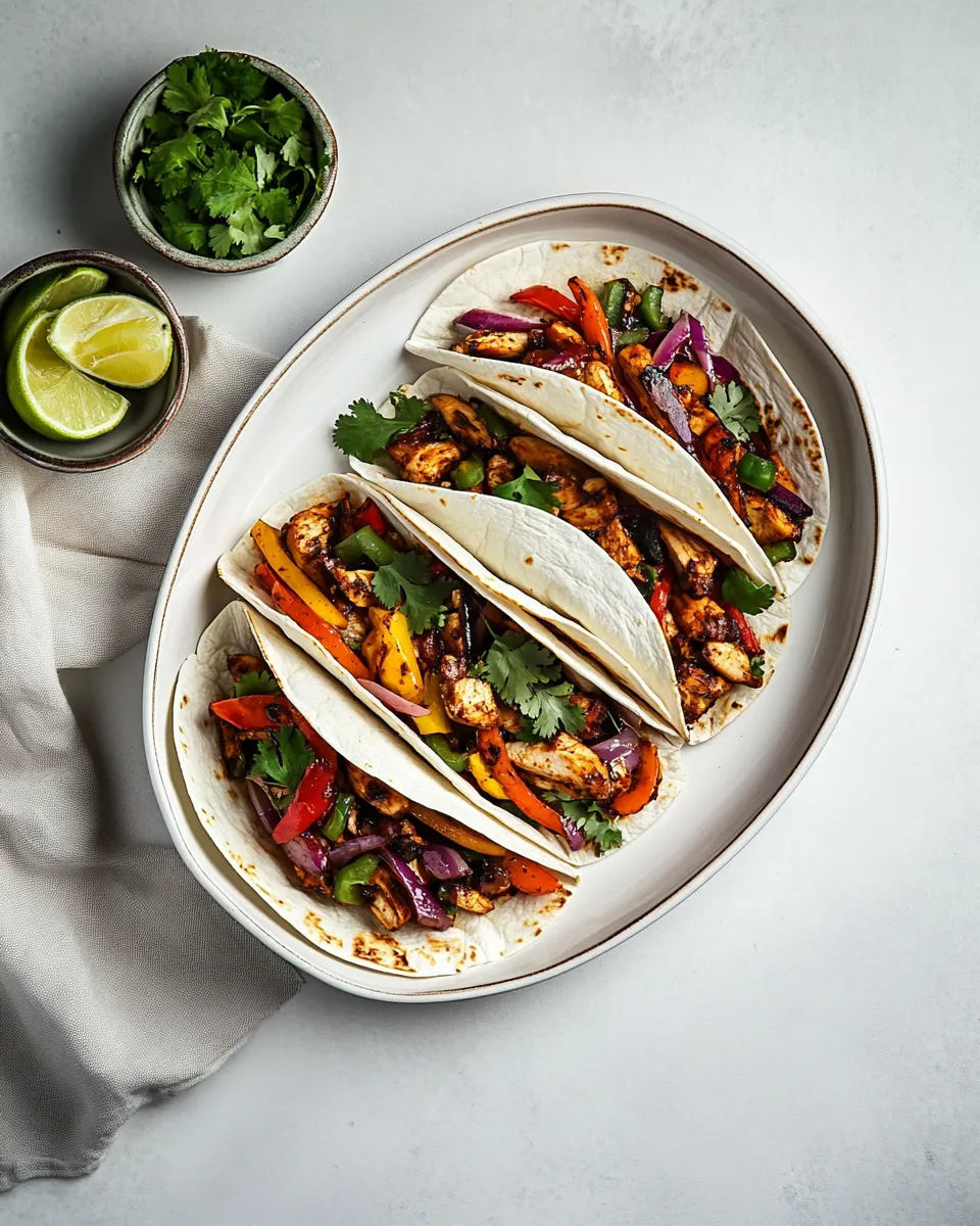 Homemade Easy air fryer chicken fajitas photo