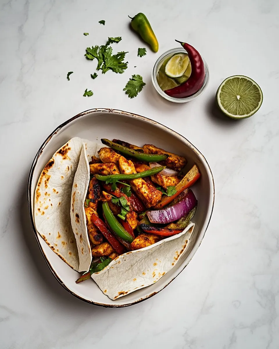 Classic Easy air fryer chicken fajitas image