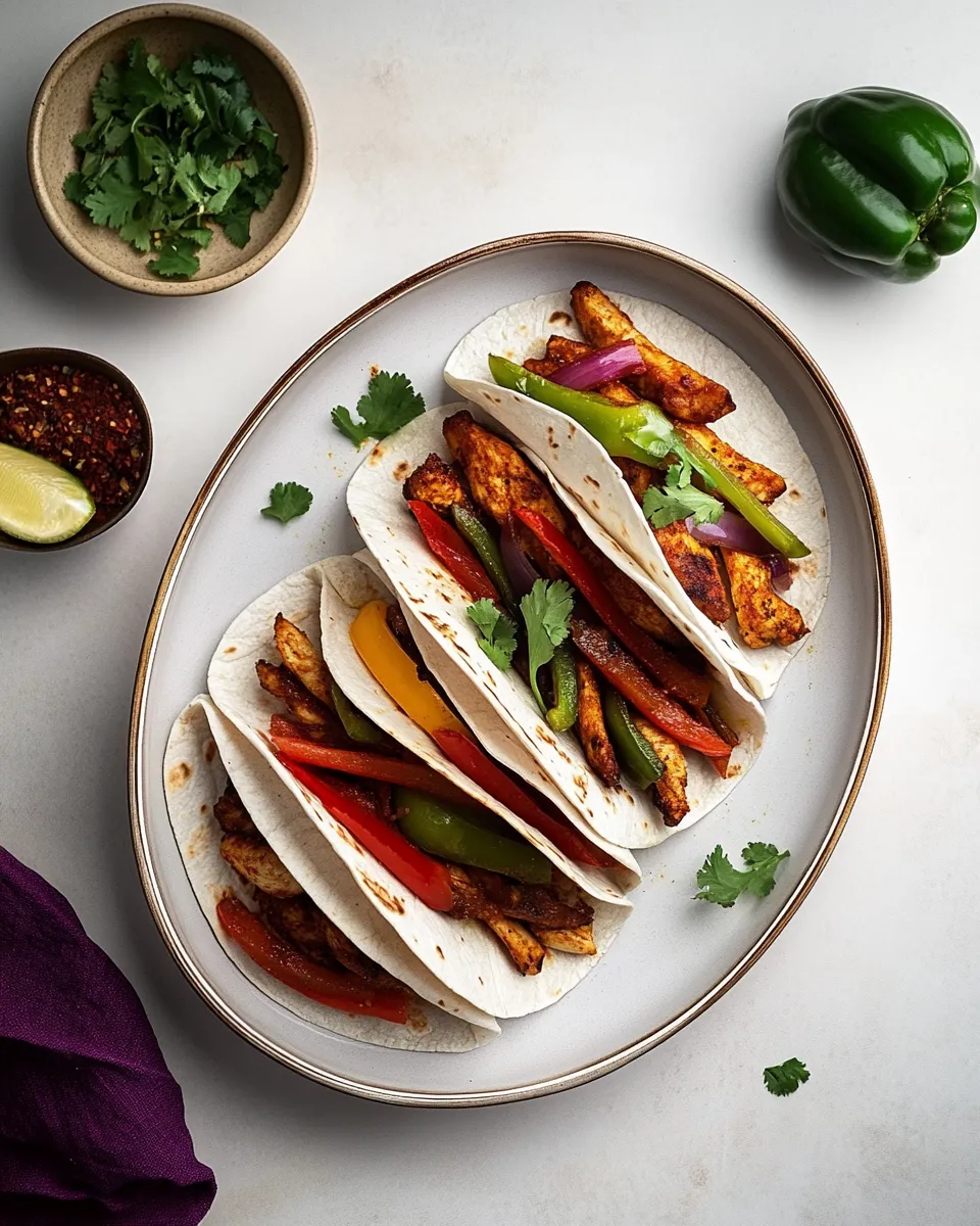 Delicious Easy air fryer chicken fajitas recipe photo