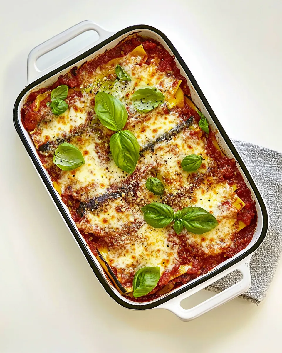 Delicious Eggplant Lasagna shot