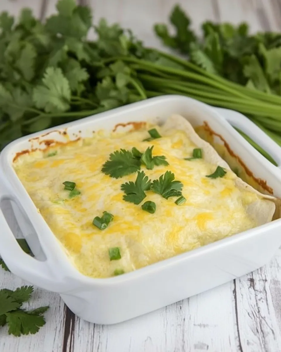 Classic Enchiladas Suizas or Chicken Enchiladas dish photo