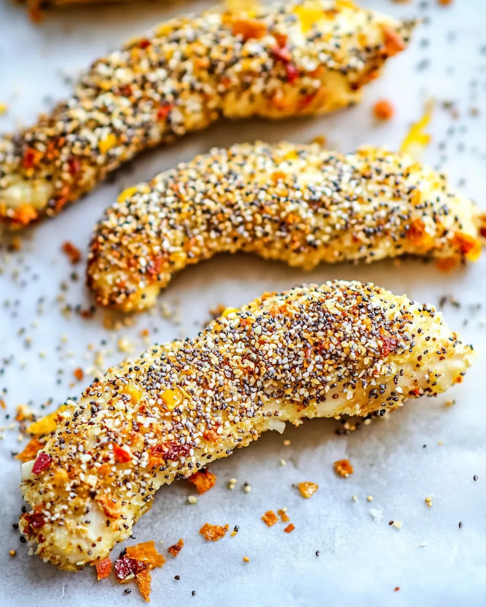 Classic Everything Bagel Baked Chicken Tenders image