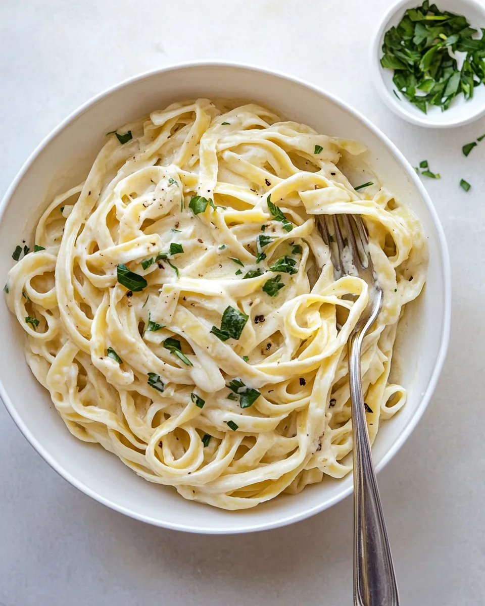 Homemade Fettuccine Alfredo recipe photo