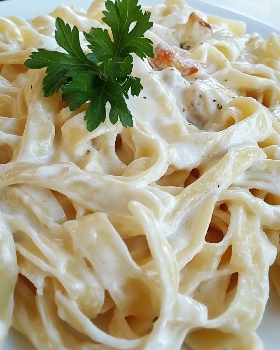 Classic Fettuccine Alfredo with Fresh Pasta image