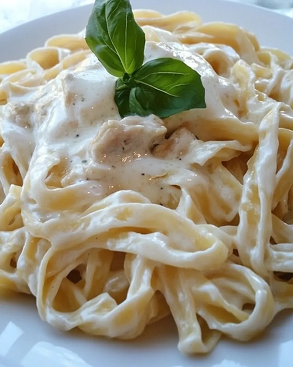Easy Fettuccine Alfredo with Fresh Pasta recipe photo
