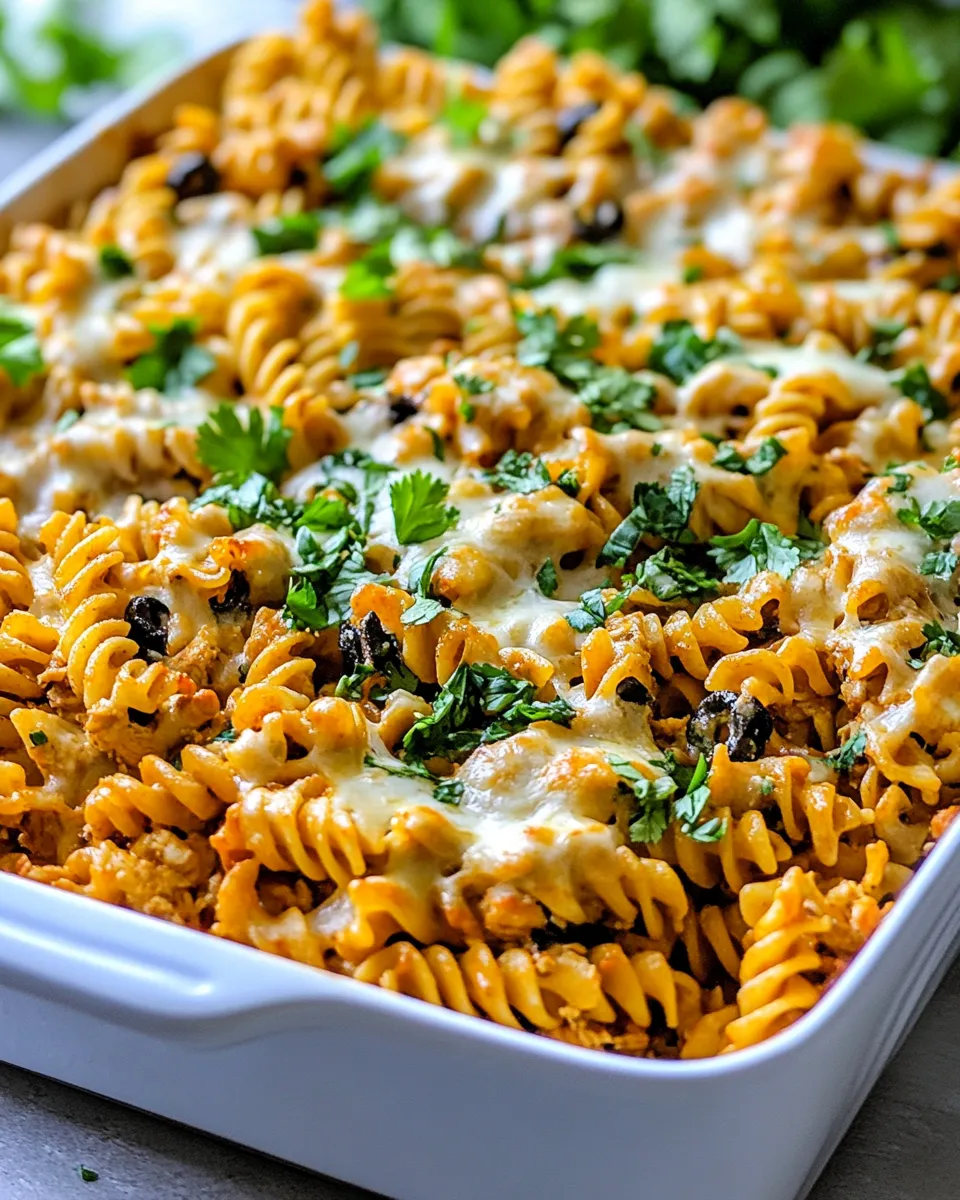 Delicious Fiesta Chicken Pasta Bake image