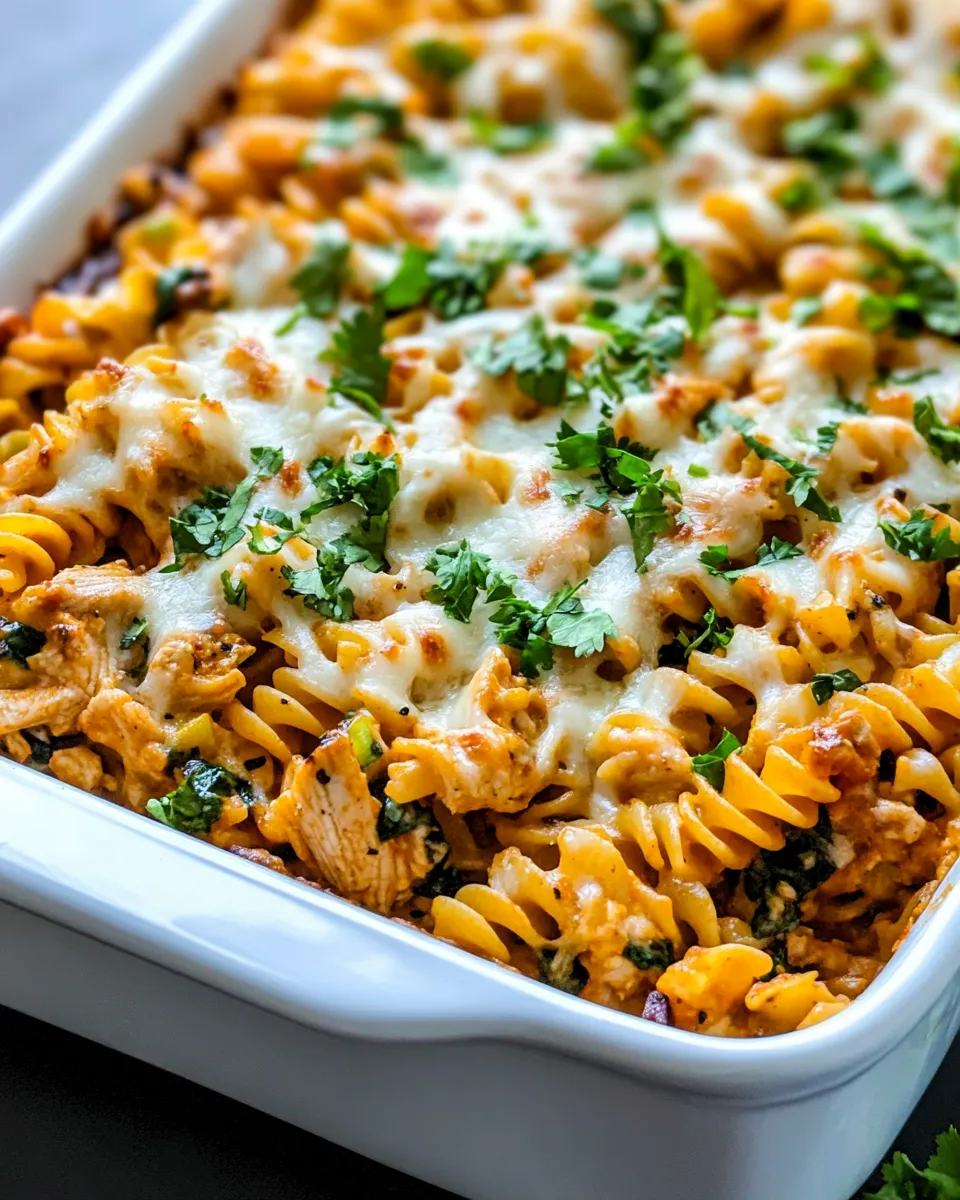 Quick Fiesta Chicken Pasta Bake recipe photo