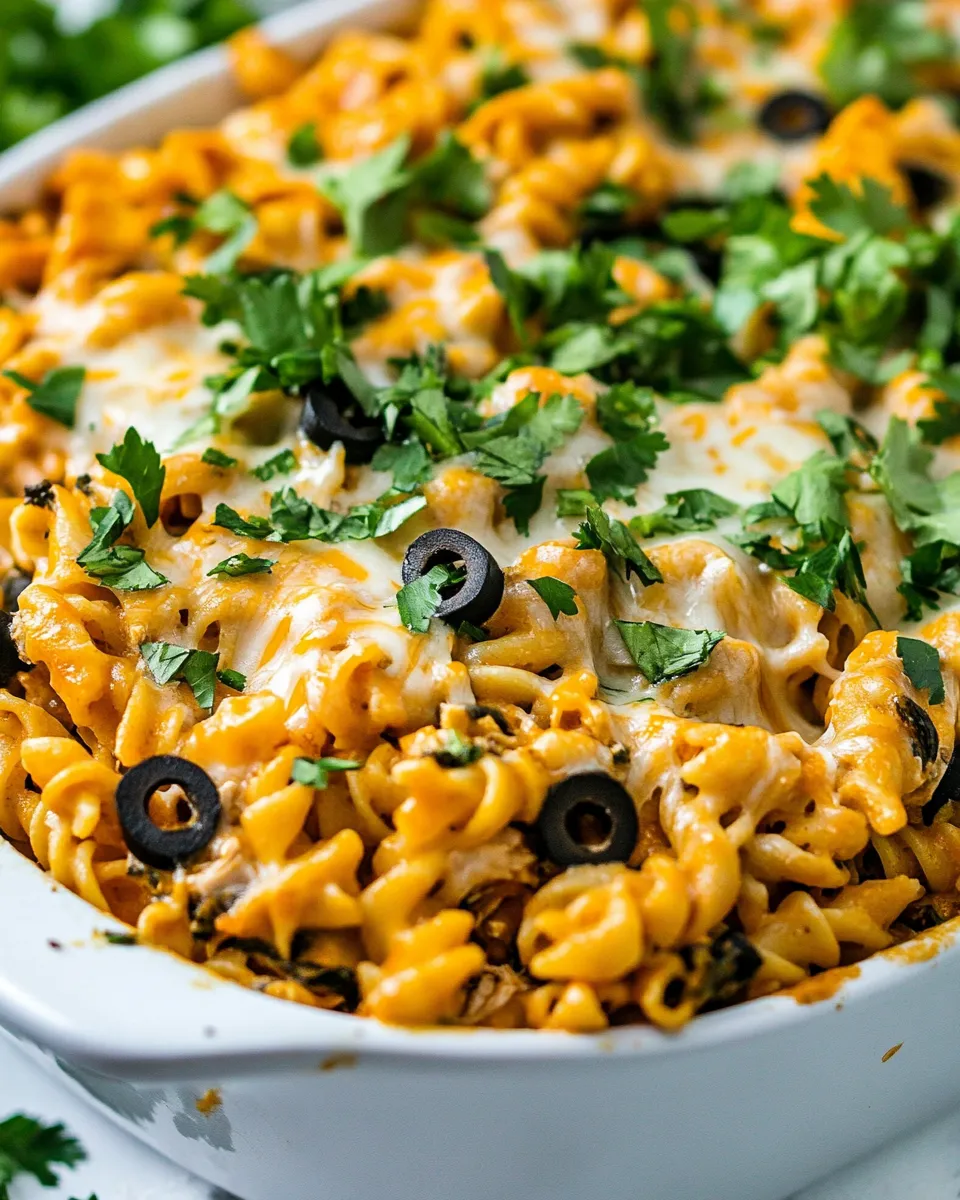 Tasty Fiesta Chicken Pasta Bake dish photo
