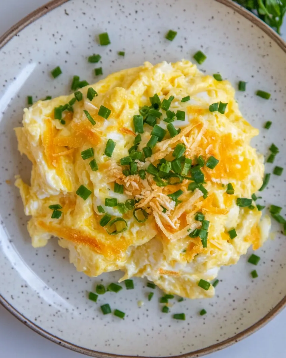 Homemade Fluffy Scrambled Eggs With Milk photo