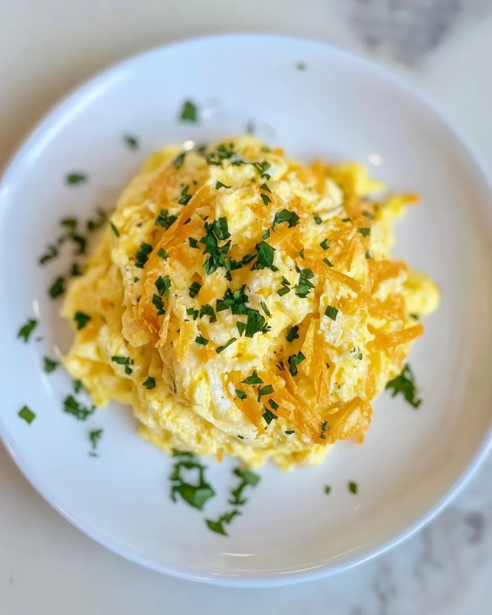 Easy Fluffy Scrambled Eggs With Milk recipe photo