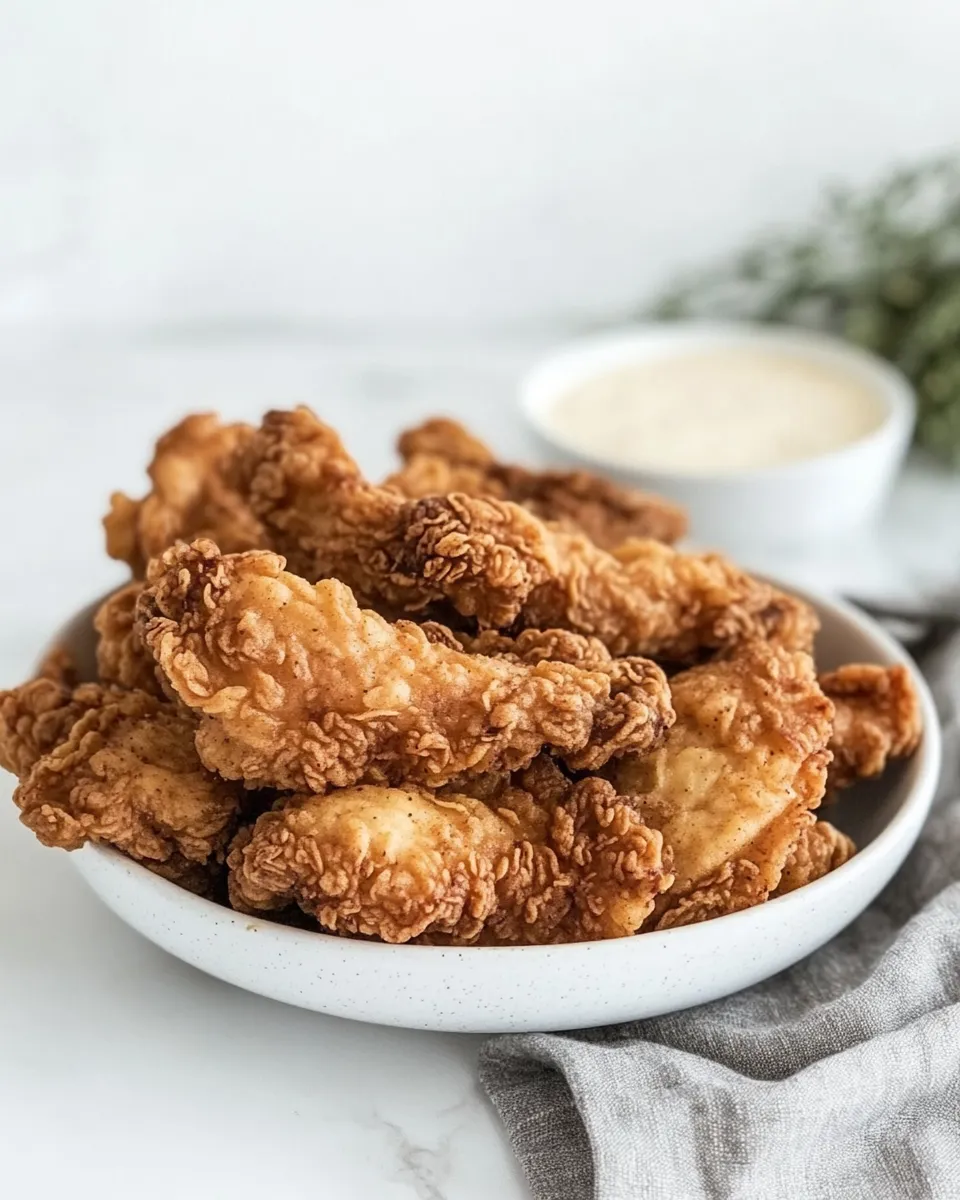 Delicious Fried Chicken Tenders Recipe dish photo