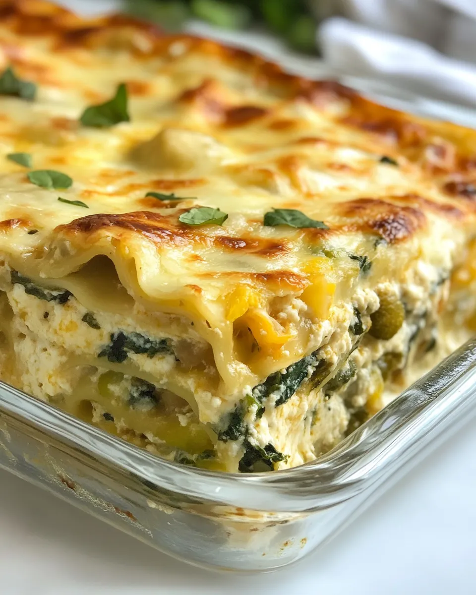 Delicious Garden Vegetable Lasagna shot