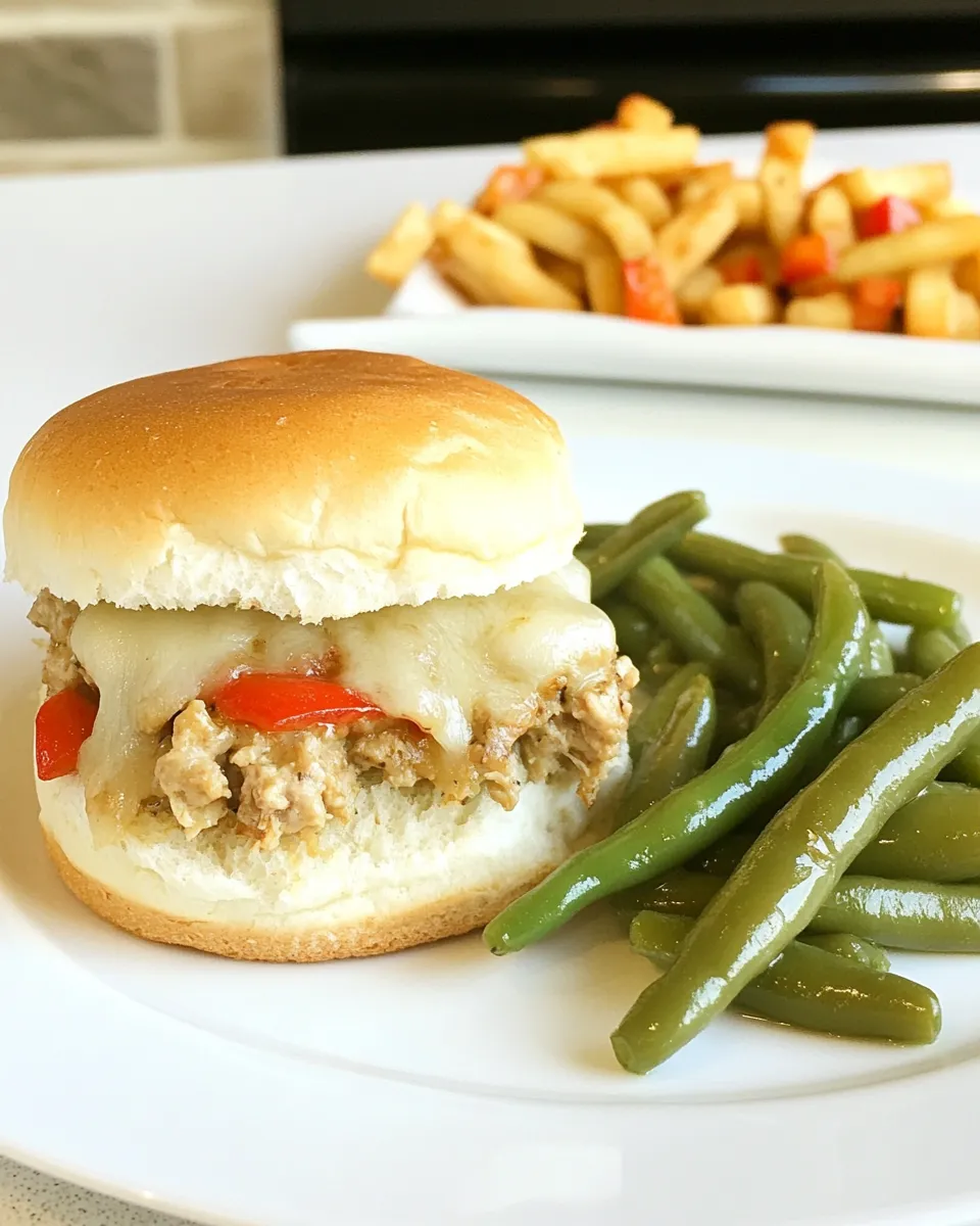 Delicious Garlic Bread Turkey Sliders & Italian Green BeansWith KRAFT Fresh Takes picture
