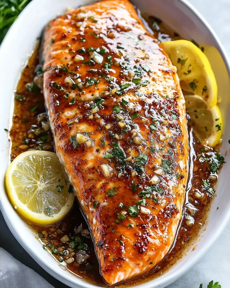 Delicious Garlic Brown Sugar Glazed Salmon recipe photo