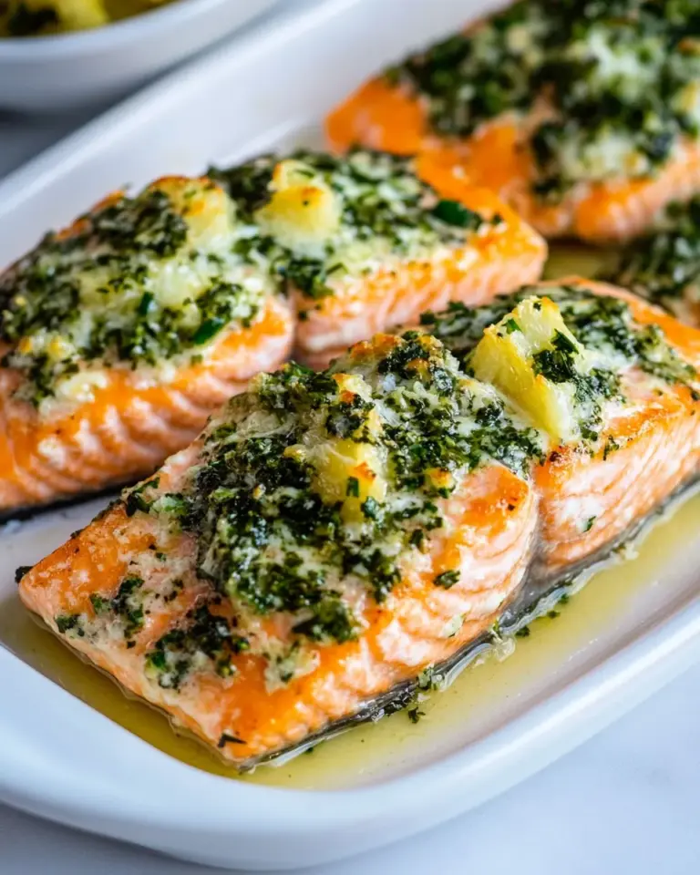 Delicious Garlic Butter Baked Salmon photo