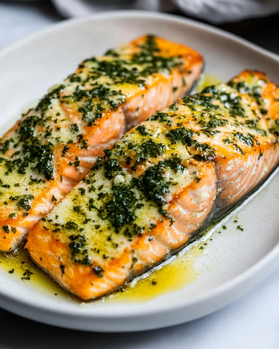 Easy Garlic Butter Baked Salmon recipe image