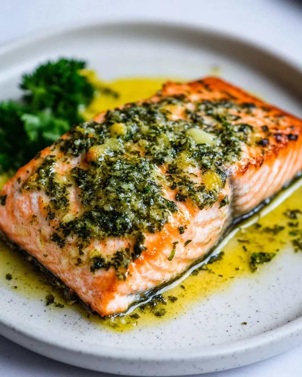 Homemade Garlic Butter Baked Salmon dish photo