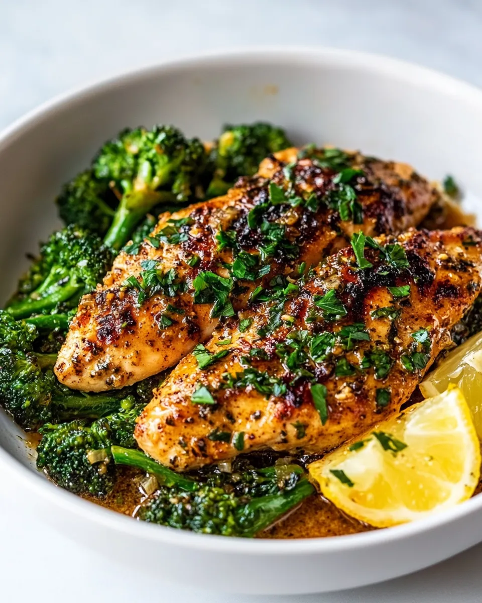 Quick Garlic Butter Chicken & Broccoli (20 Minutes!) image