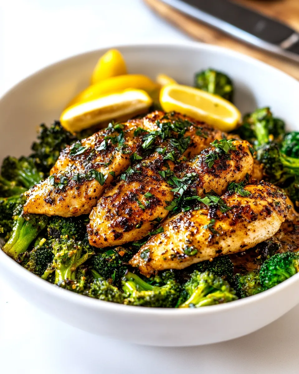 Delicious Garlic Butter Chicken & Broccoli (20 Minutes!) recipe photo