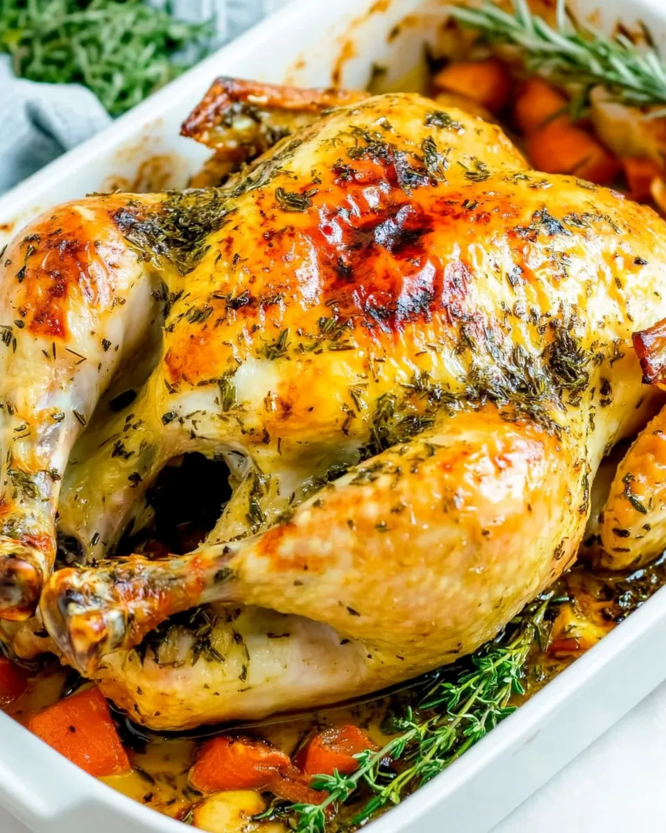 Homemade Garlic Herb Roast Chicken recipe photo