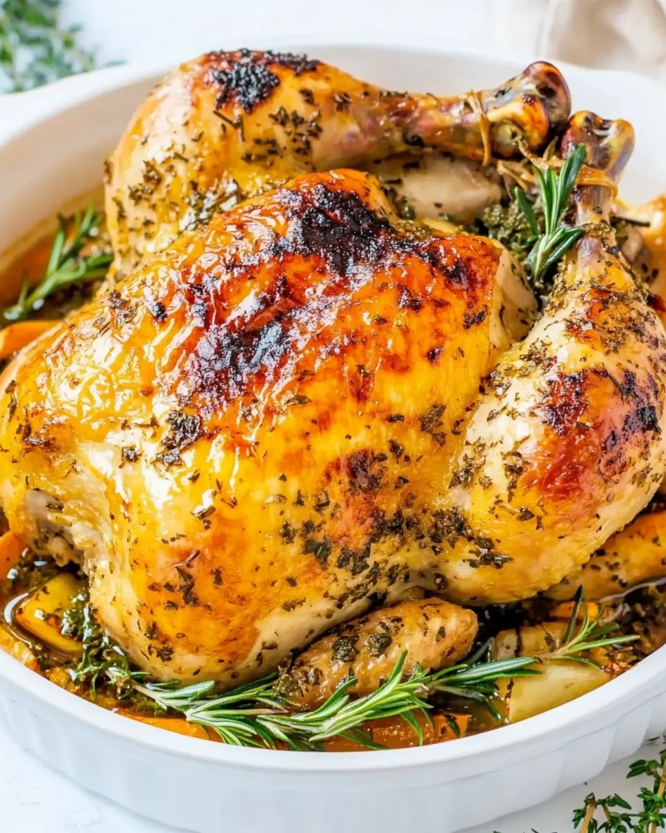 Classic Garlic Herb Roast Chicken dish photo