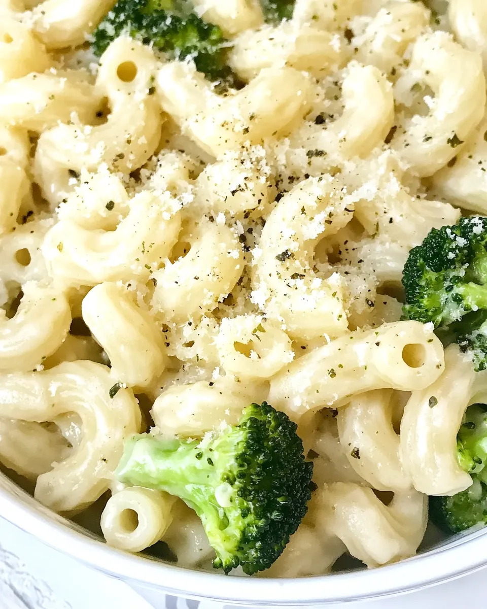 Delicious Garlic Parmesan Cavatappi and Broccoli image