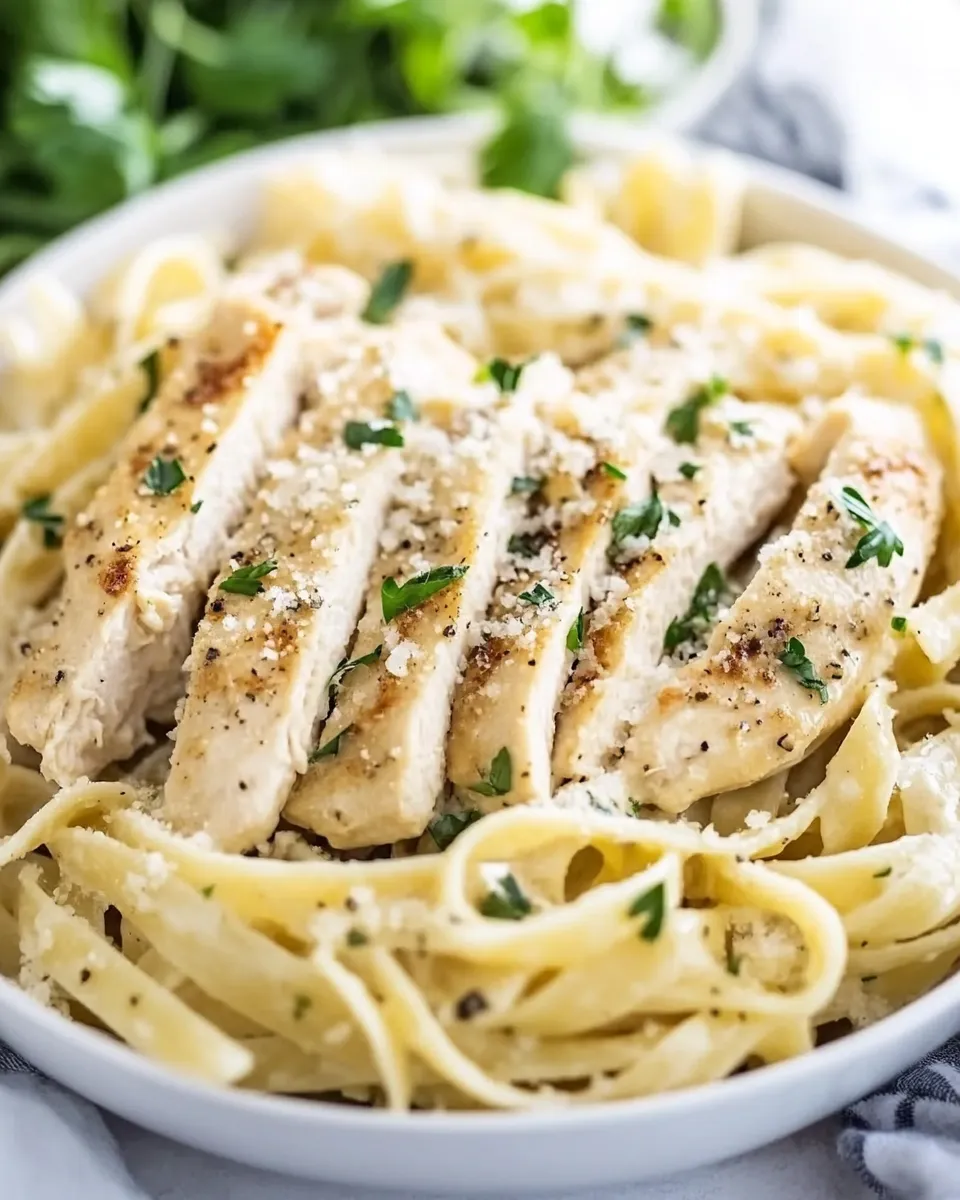 Easy Garlic Parmesan Chicken Pasta photo