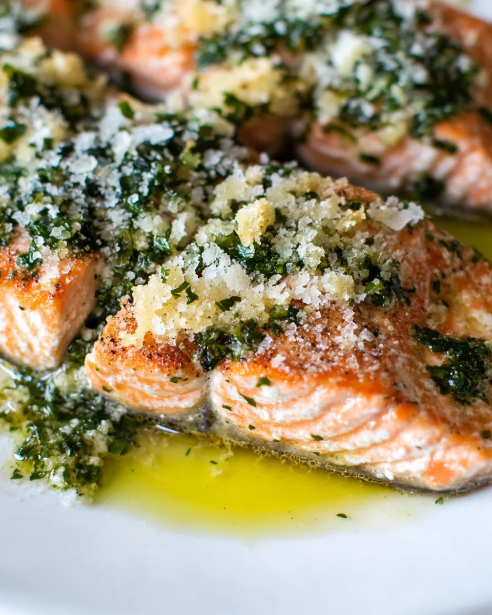 Classic Garlic Parmesan Salmon dish photo
