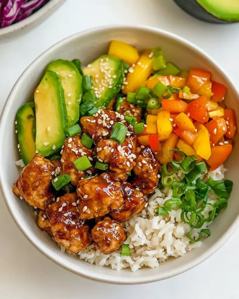 Easy Garlic Sesame Chicken Bowls photo