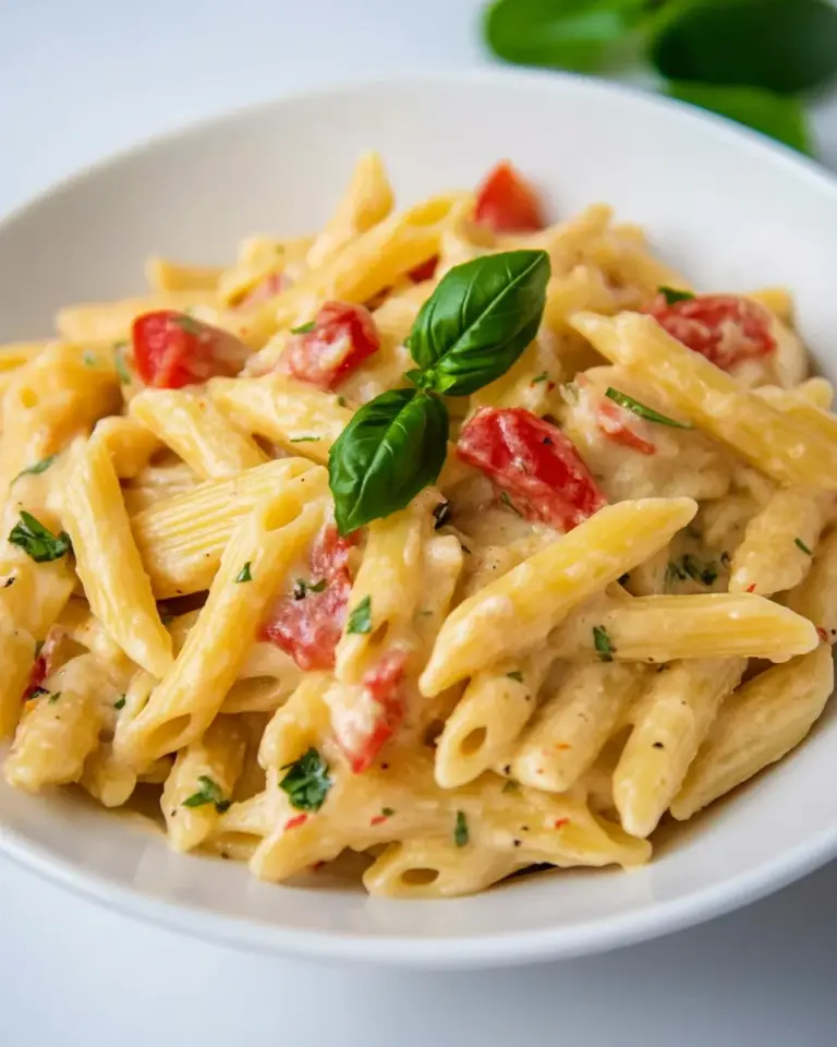 Homemade Garlic and Herb Penne Pasta photo