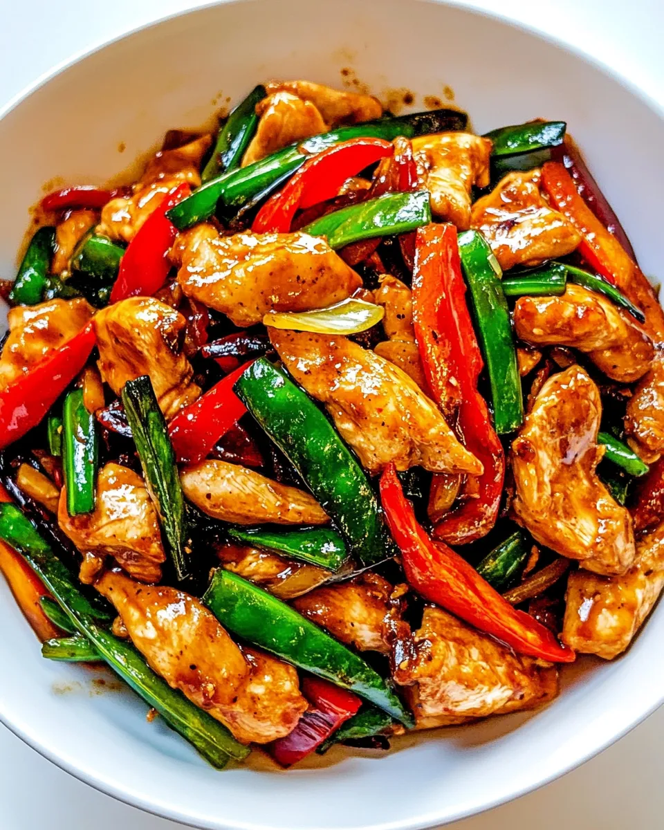 Delicious Ginger Chicken Stir Fry plate image