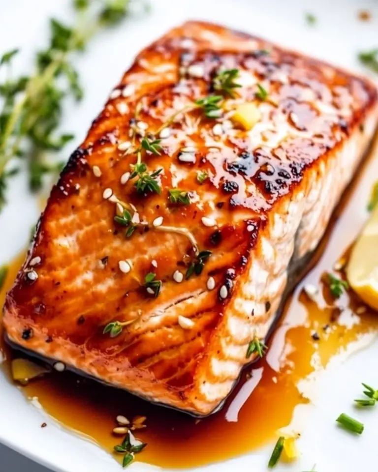 Homemade Ginger Garlic Baked Salmon photo