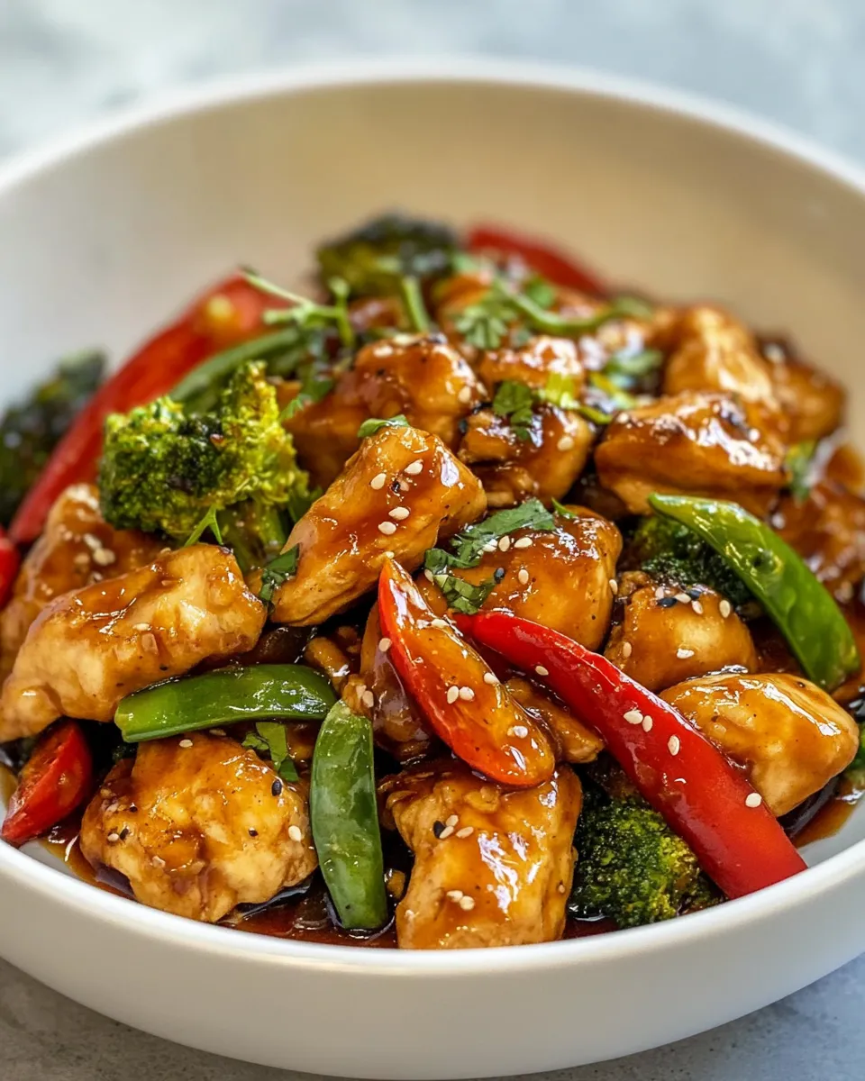 Delicious Ginger Honey Chicken Stir Fry recipe photo