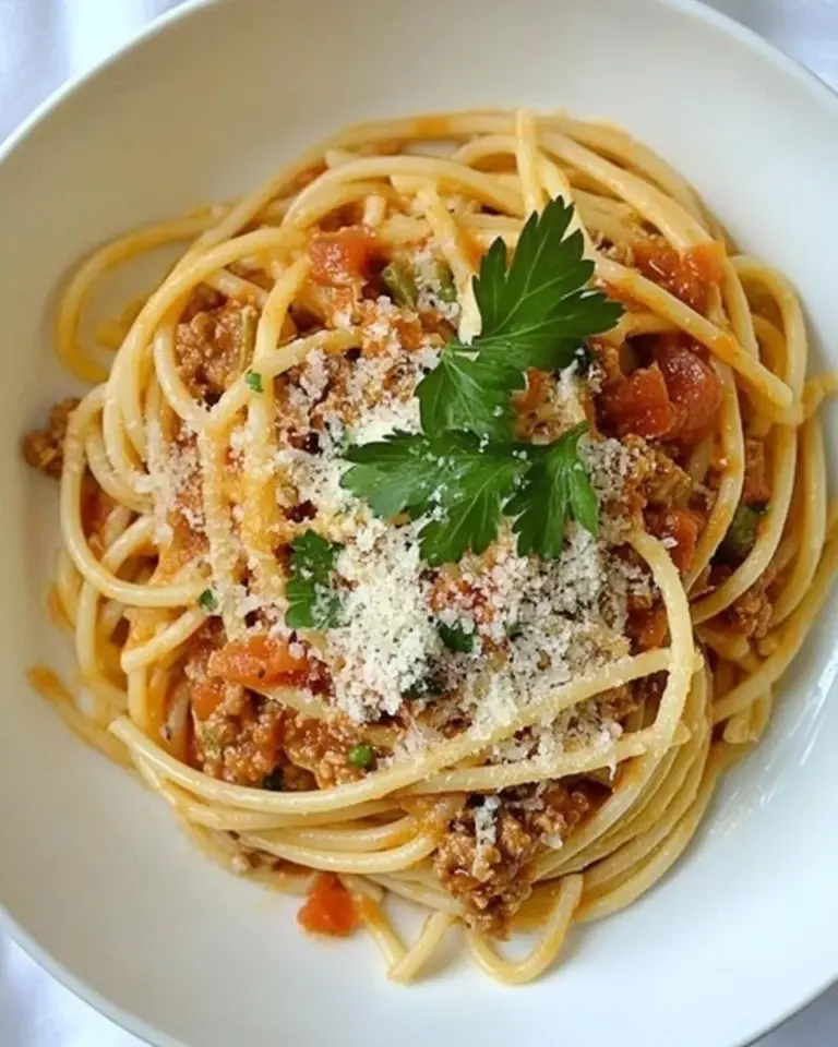 Homemade Gluten Free Pasta with Spaghetti Meat Sauce photo