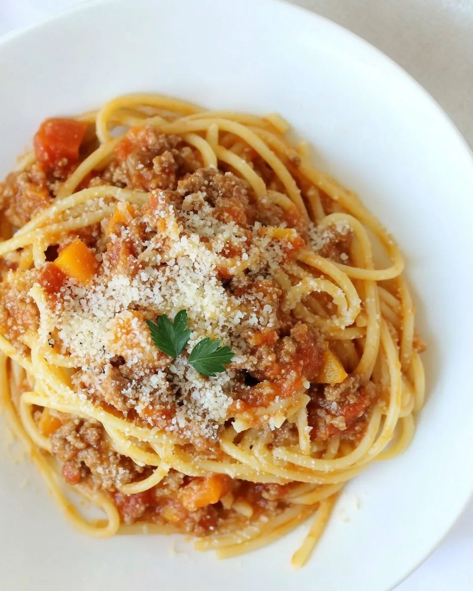Classic Gluten Free Pasta with Spaghetti Meat Sauce image