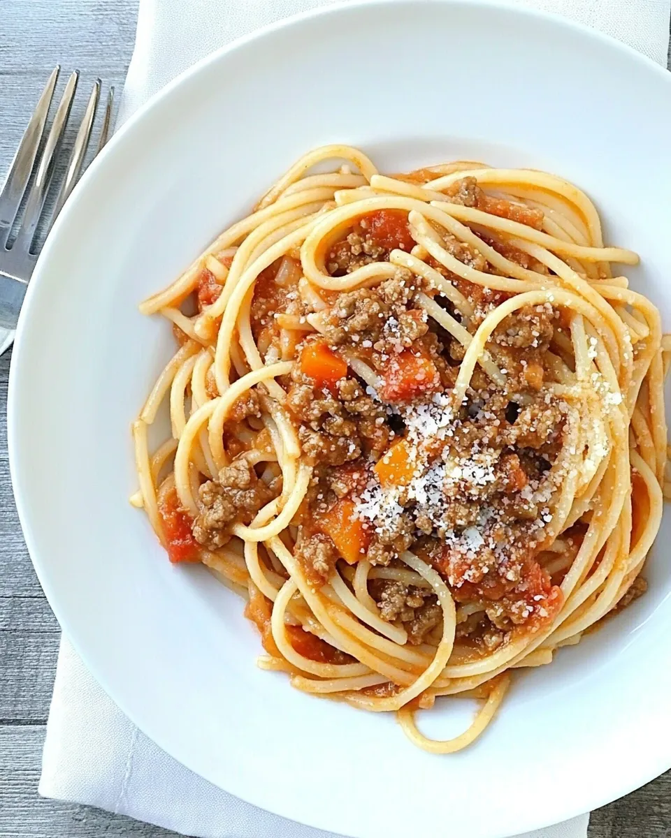 Easy Gluten Free Pasta with Spaghetti Meat Sauce recipe photo
