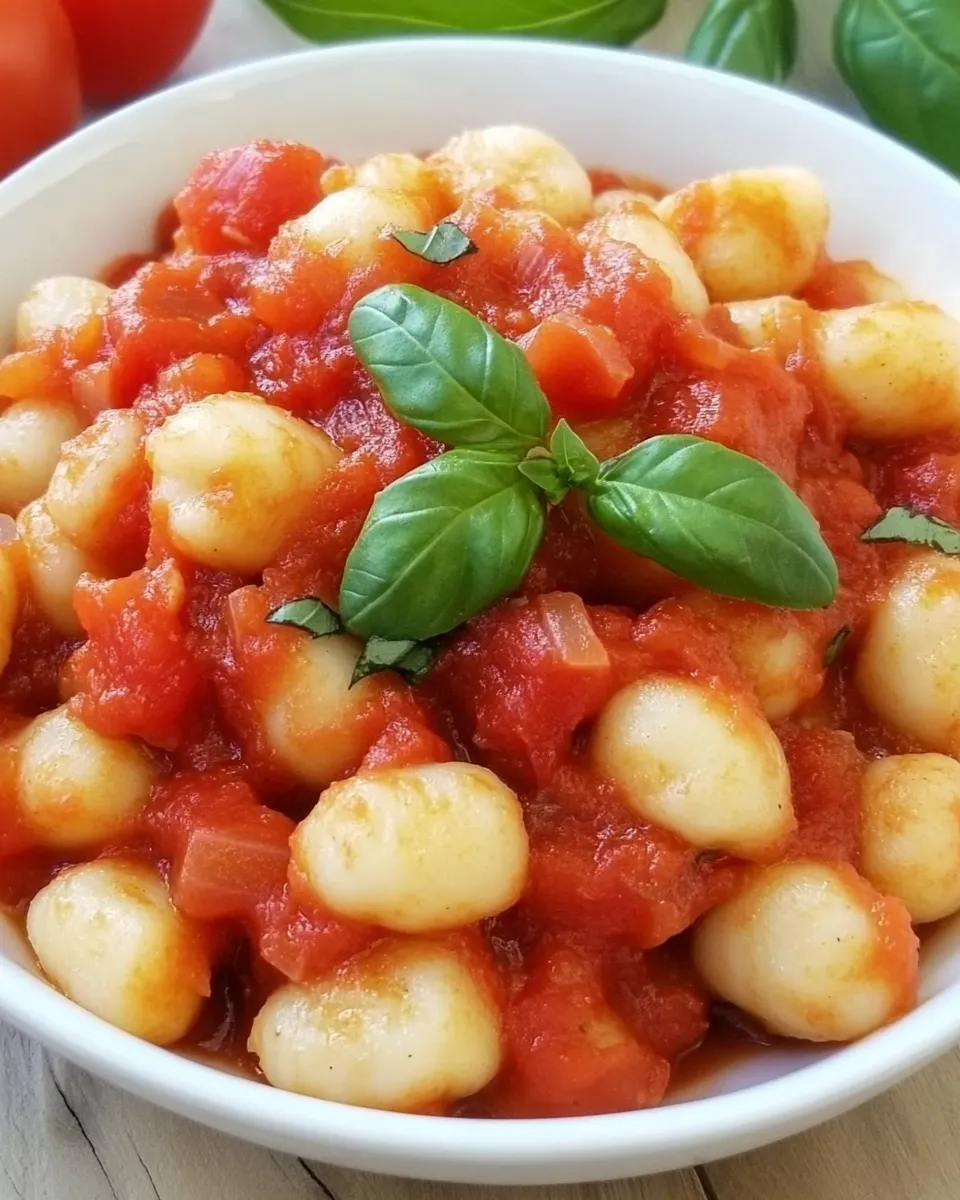 Homemade Gnocchi with Tomato Sauce photo