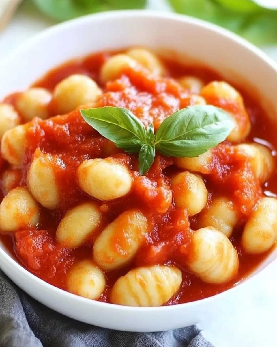 Easy Gnocchi with Tomato Sauce recipe photo