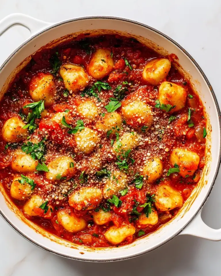 Homemade Gnocchi with Tomato Sauce Recipe photo