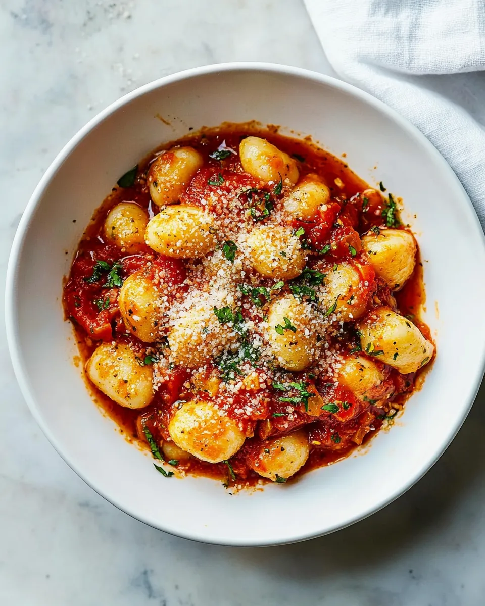 Easy Gnocchi with Tomato Sauce Recipe shot