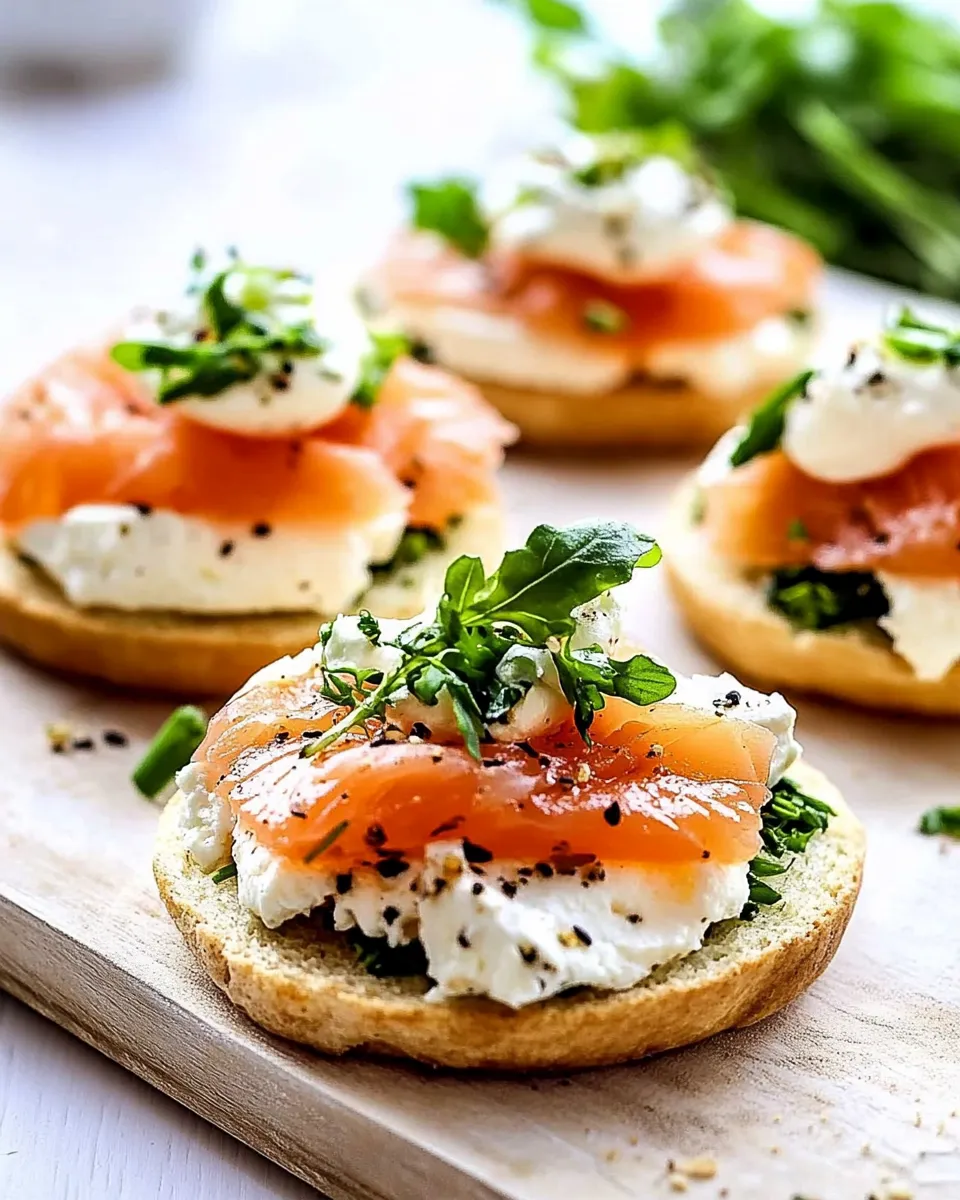 Easy Goats Cheese and Smoked Salmon English Muffin recipe image