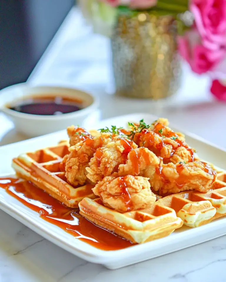 Homemade Grand Lux Cafe Chicken N Waffles recipe photo