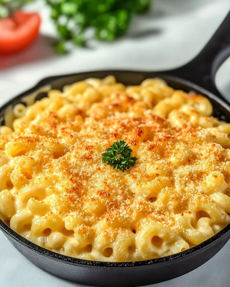 Easy Grand Lux Cafe Macaroni and Cheese Skillet (Easy Copycat Recipe) shot