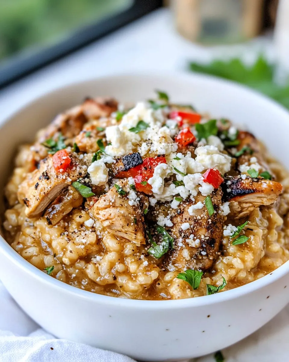 Homemade Greek Chicken Risotto photo