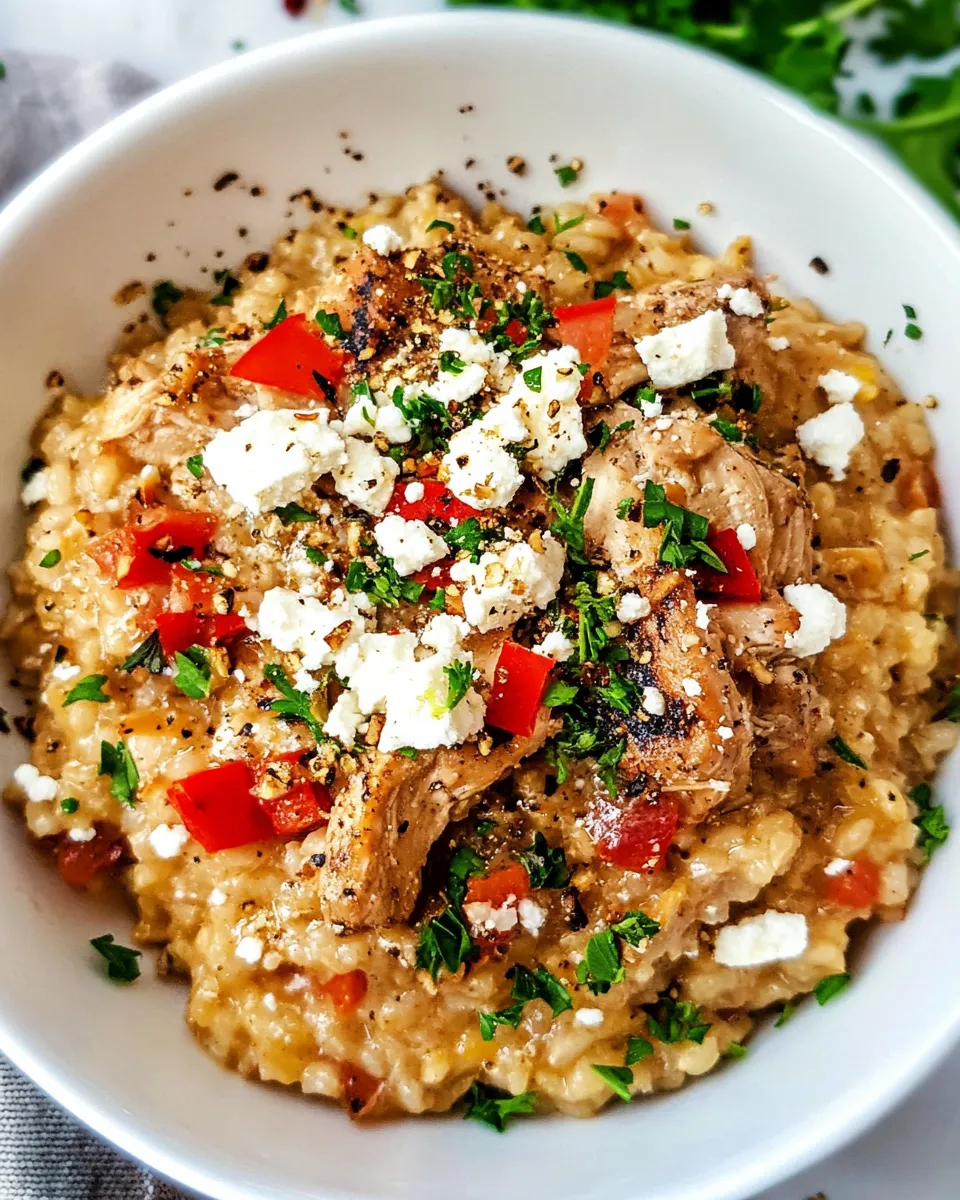 Easy Greek Chicken Risotto recipe photo